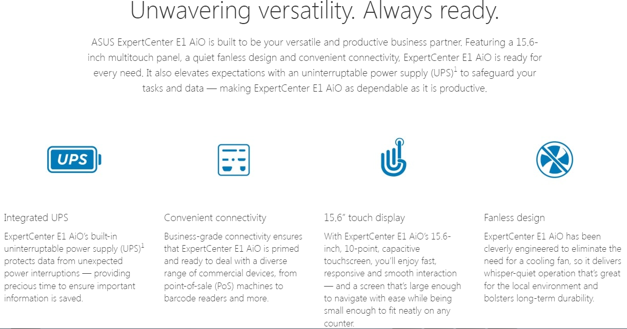 ASUS ExpertCenter E1 AiO (E1600)