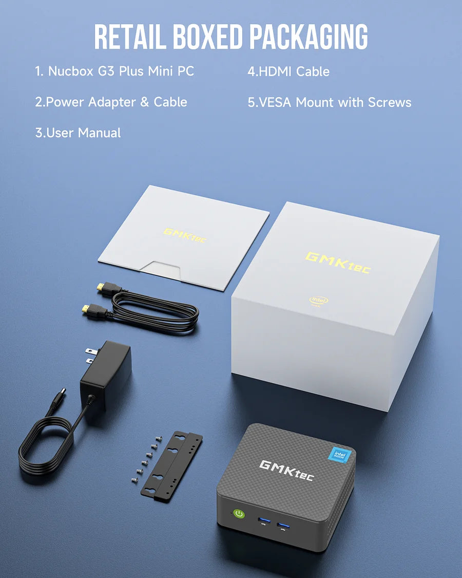 GMKtec NucBox G3 Plus Mini PC - Intel Twin Lake N150