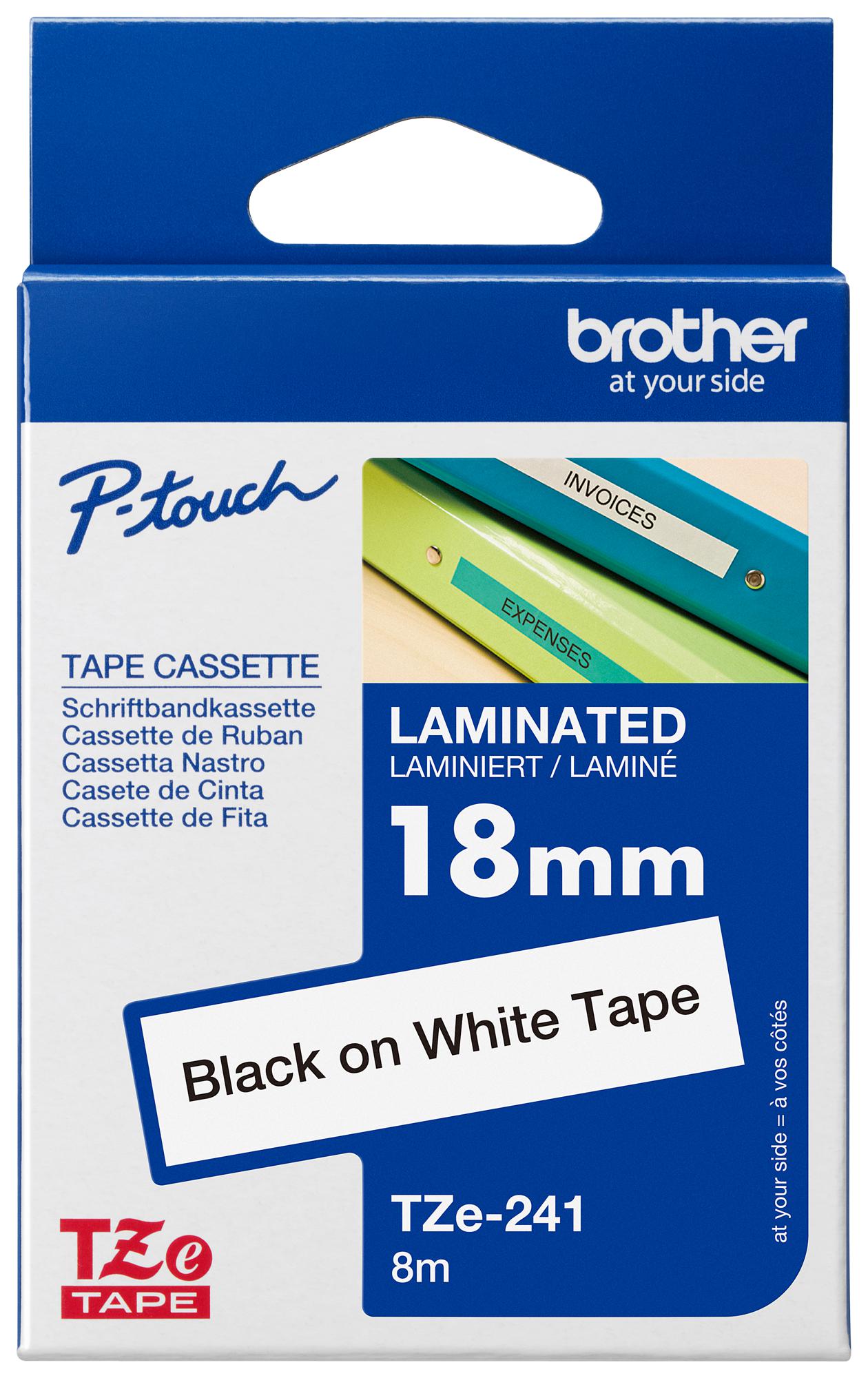 BROTHER LAMINATED TZE TAPES (18 meters)