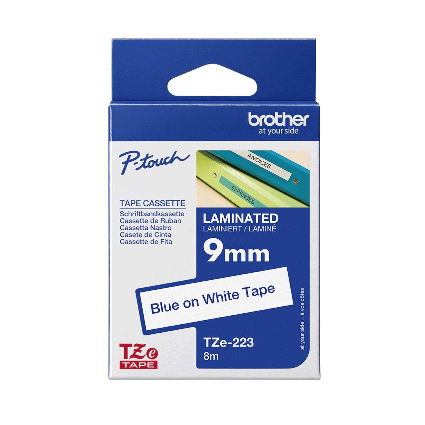 BROTHER LAMINATED TZE TAPES (9 meters)