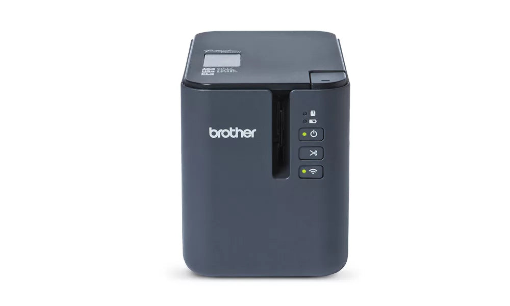 P-Touch H110 : Handheld/Mobile Printer, 2 lines of print, 3 fonts, 253 symbols, 16 frames, Manual cutter, uses 6, 9 & 12mm Laminated & Speciality Tapes, QWERTY Keyboard - (9 Volt Adapter Not Included)