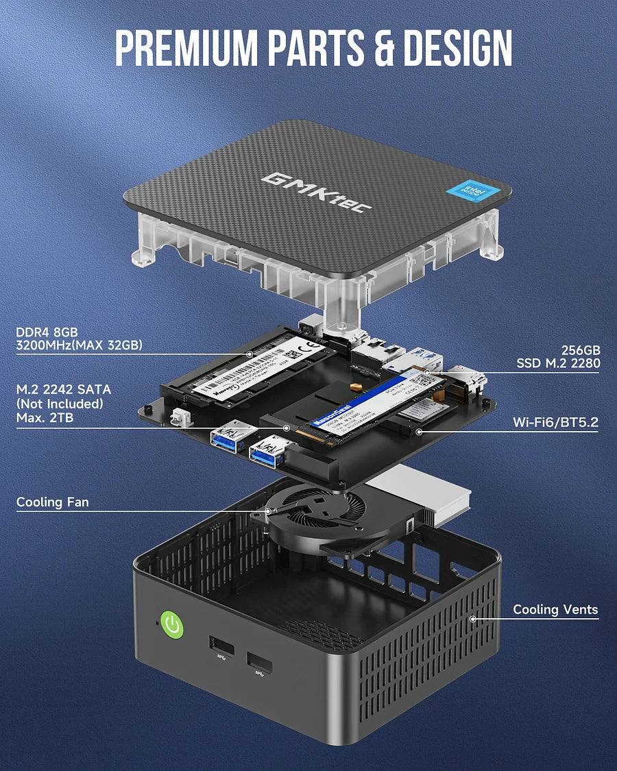 GMKtec NucBox G3 Plus Mini PC - Intel Twin Lake N150