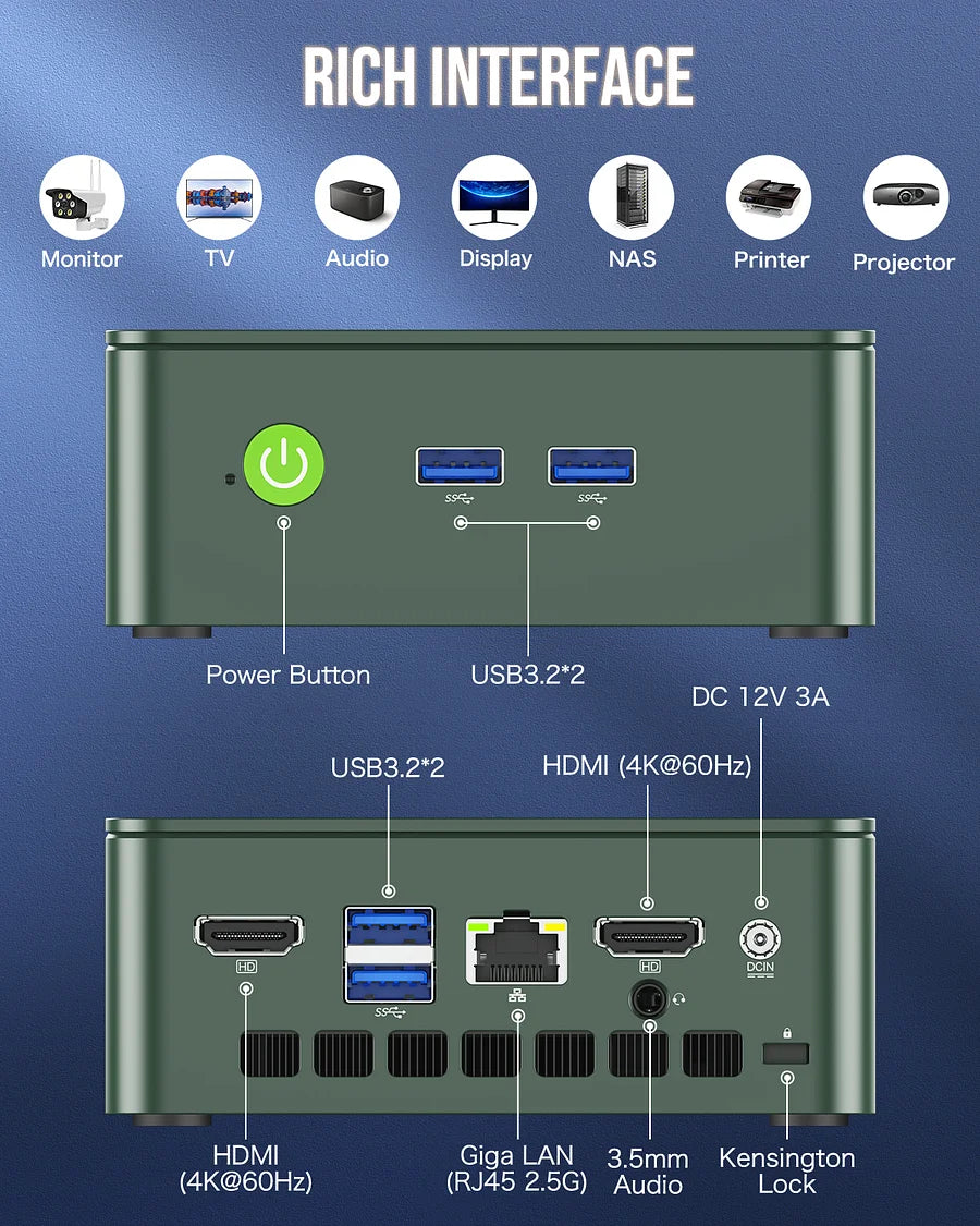 GMKtec NucBox G3 Plus Mini PC - Intel Twin Lake N150