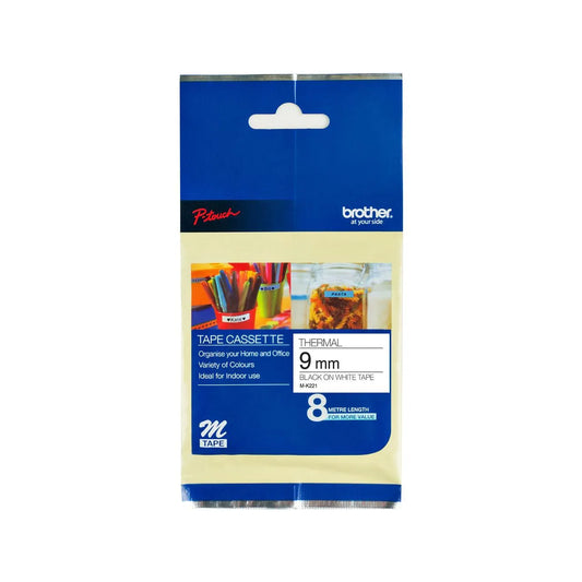 Brother Non-Laminated Tape Cartridges - 9mm