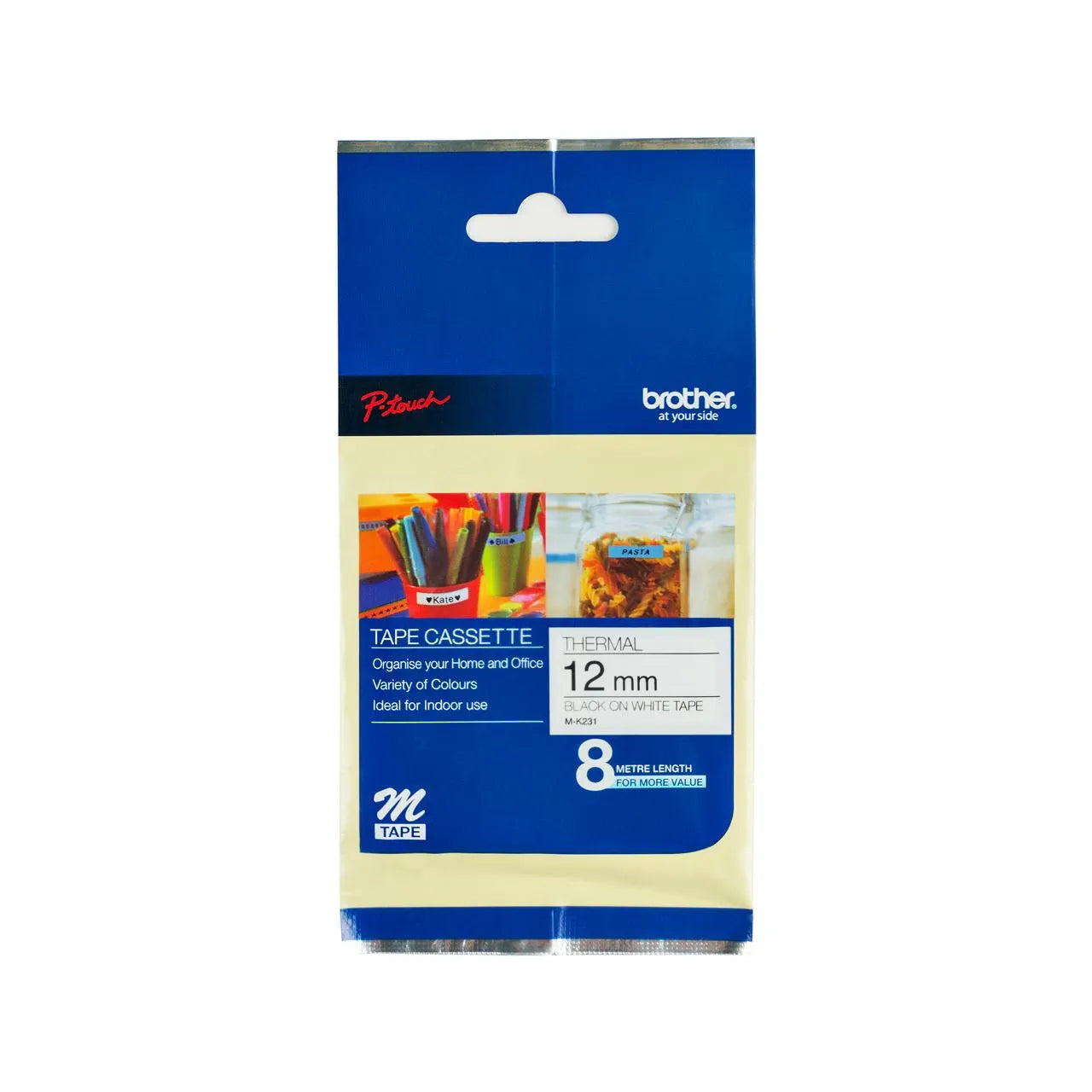Brother Non-Laminated Tape Cartridges - 12mm