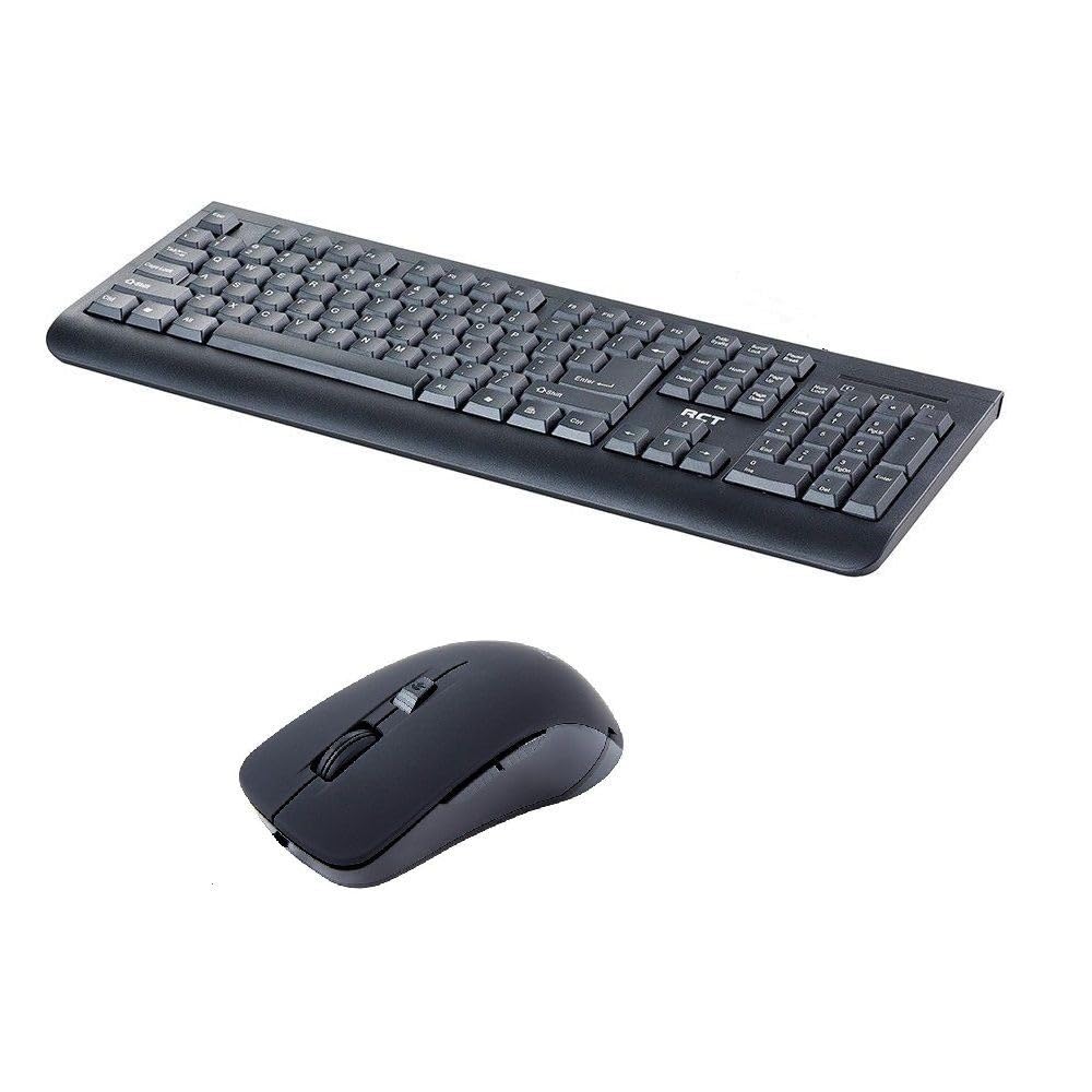 RCT K11 Wired Keyboard and RCT GM-193U wired optical mouse; spill-resistant; adjustable legs; Copilot AI Tool key