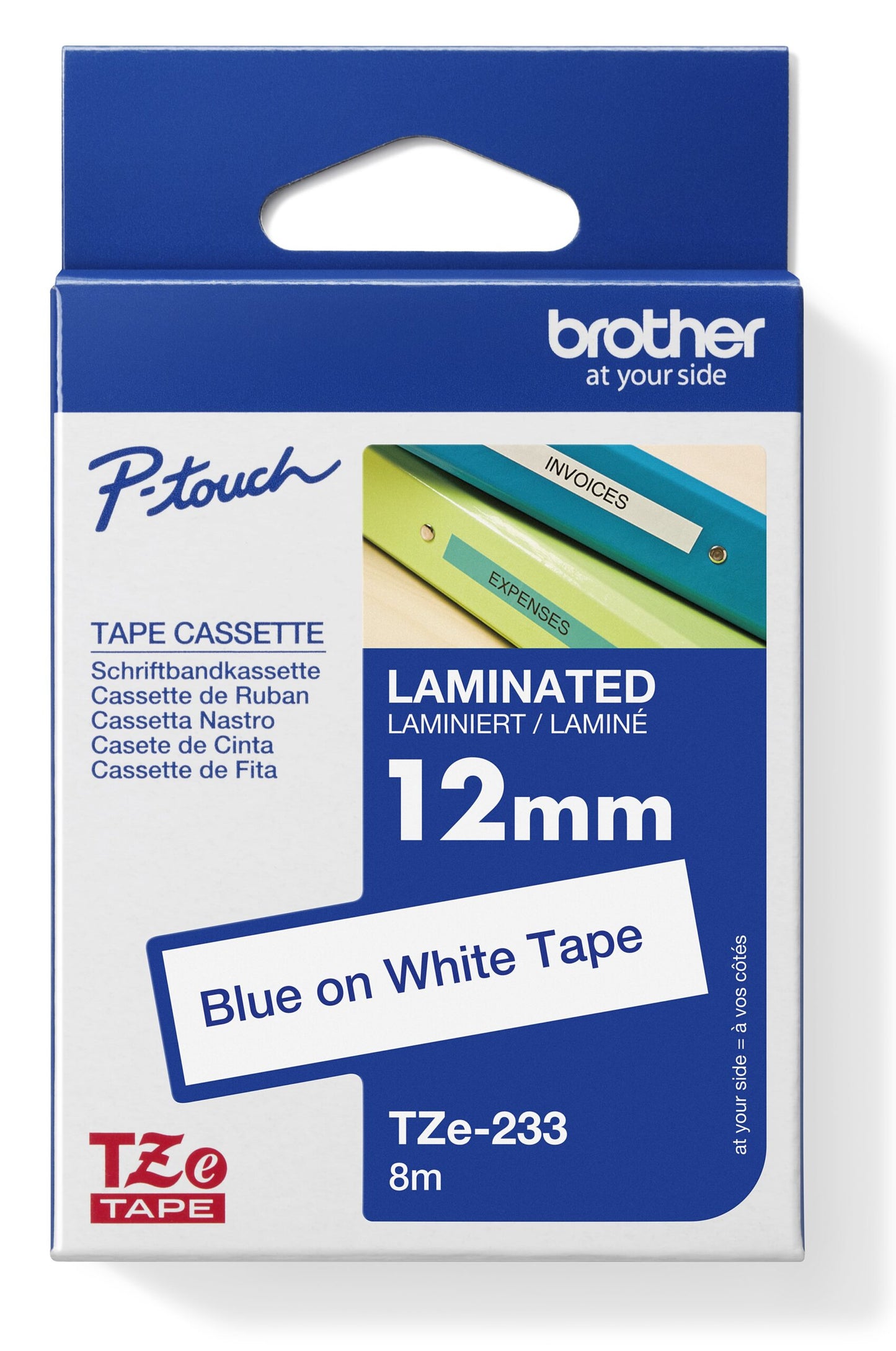BROTHER LAMINATED TZE TAPES (12 meters)