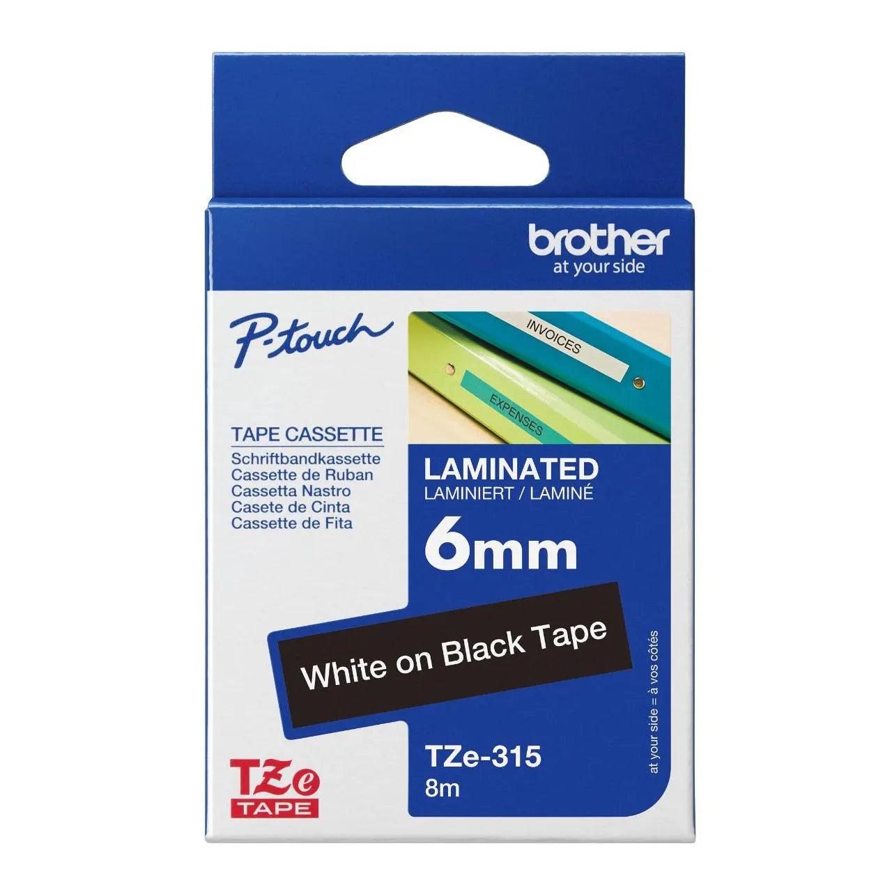 BROTHER LAMINATED TZE TAPES (6 meters)