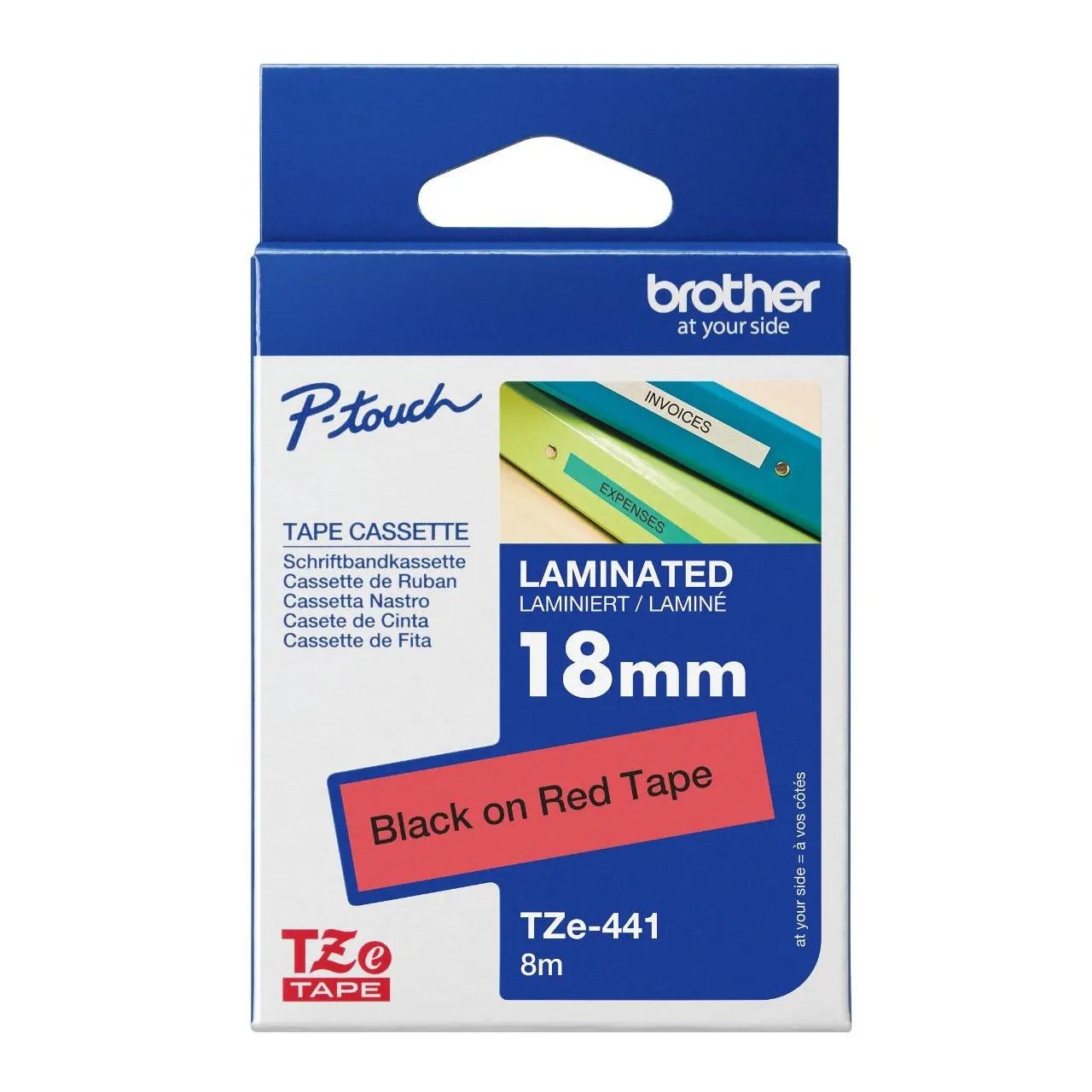 BROTHER LAMINATED TZE TAPES (18 meters)