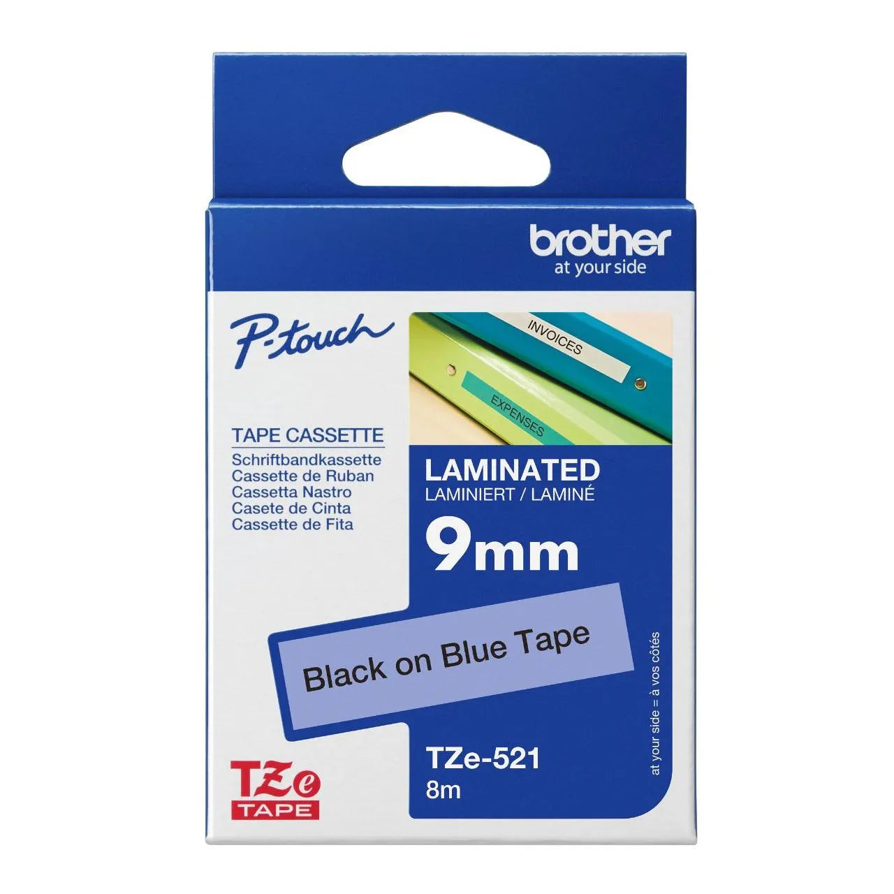 BROTHER LAMINATED TZE TAPES (9 meters)