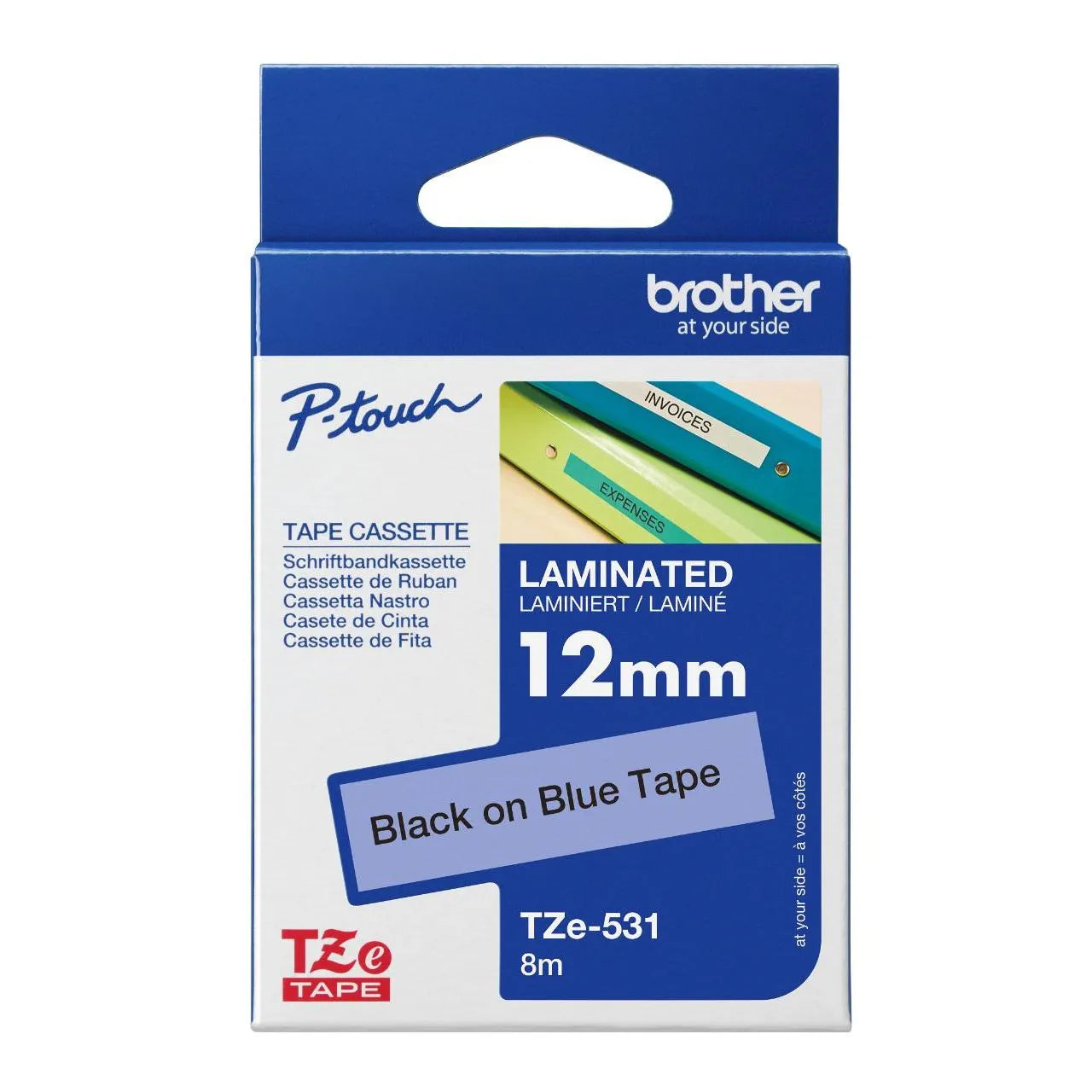 BROTHER LAMINATED TZE TAPES (12 meters)