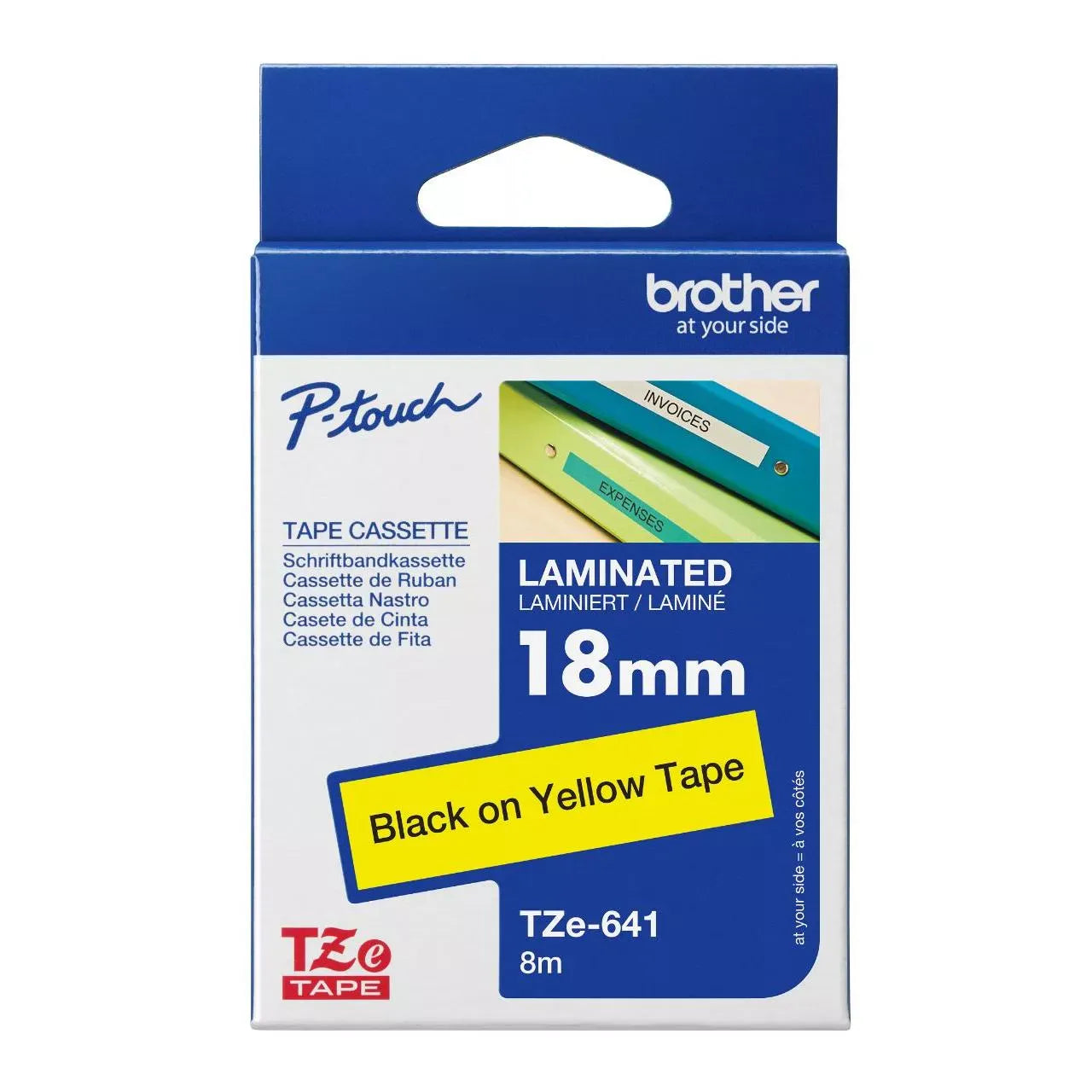 BROTHER LAMINATED TZE TAPES (18 meters)