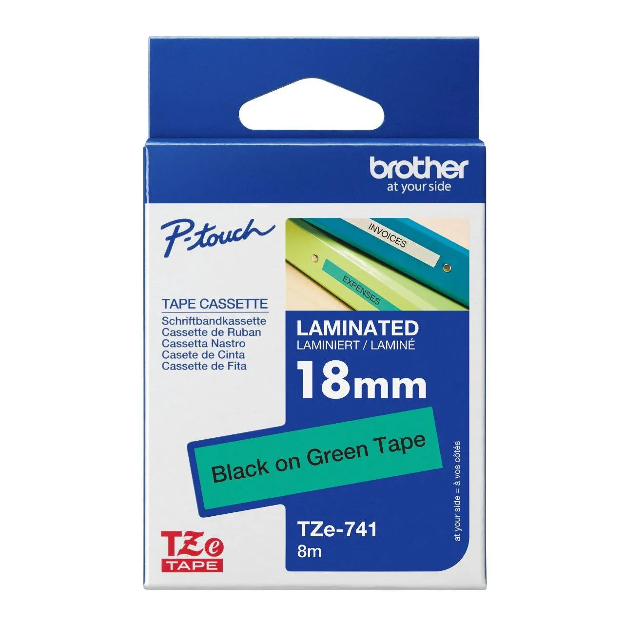 BROTHER LAMINATED TZE TAPES (18 meters)